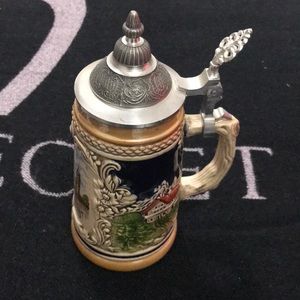 GERZ Ramstein Pfalz Beer Stein Mug " 95% Zinn Lid